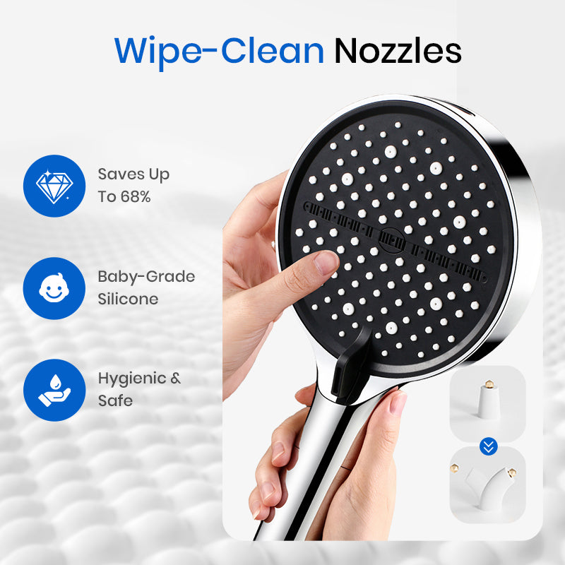 High-Pressure Adjustable Rainfall Shower Head