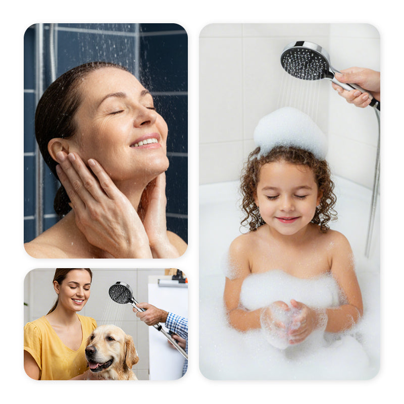 High-Pressure Adjustable Rainfall Shower Head