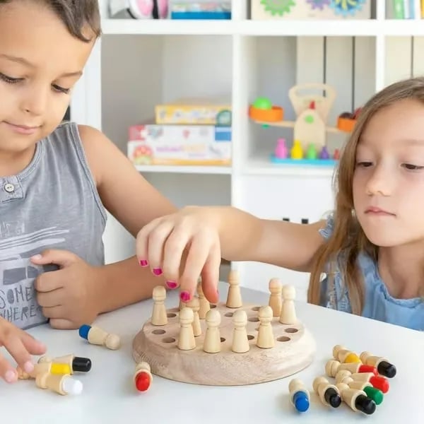 Gifts for children🎁Wooden Memory Match Stick Chess