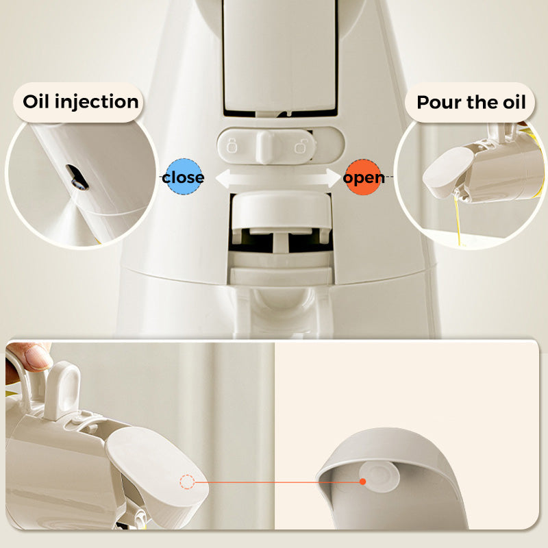 Leak-Proof Glass Oil Bottle, Spray & Pour