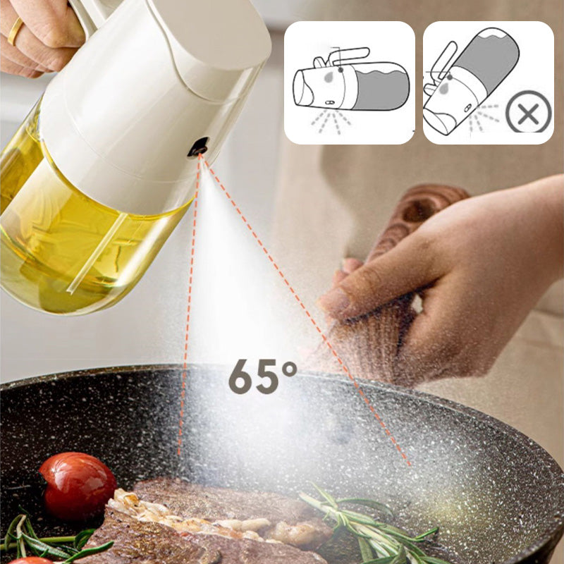 Leak-Proof Glass Oil Bottle, Spray & Pour