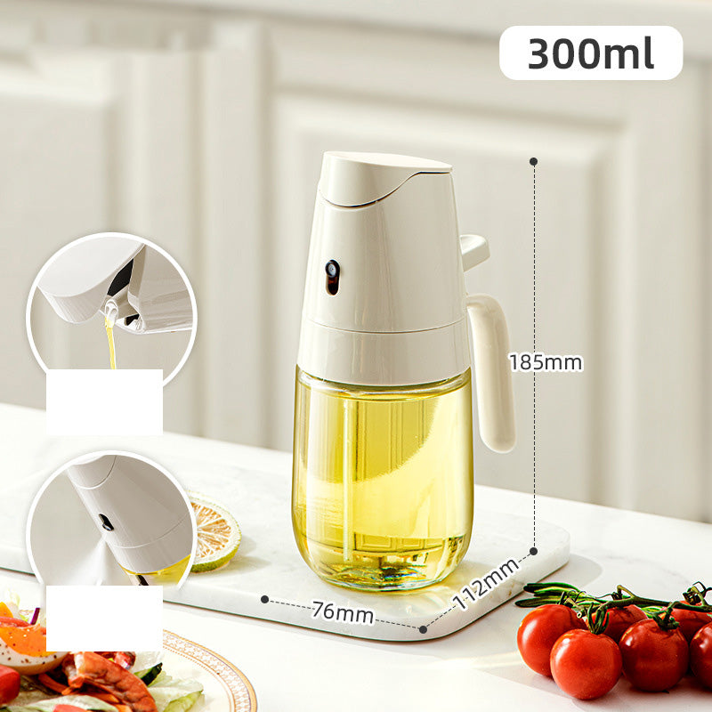 Leak-Proof Glass Oil Bottle, Spray & Pour