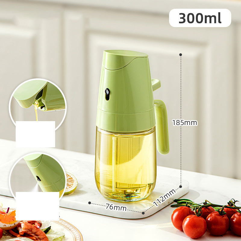 Leak-Proof Glass Oil Bottle, Spray & Pour