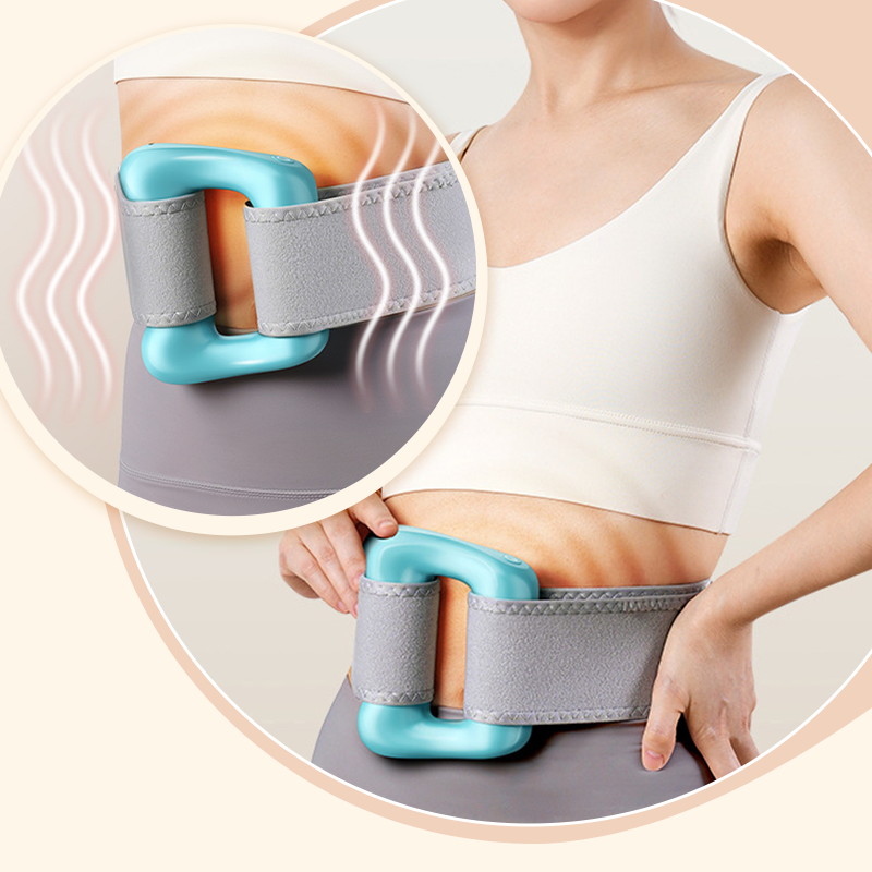 5-Speed Handheld Massager Ring with Adjustable Belt