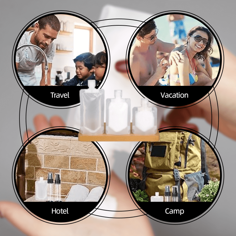 (🌷Summer SALE 49% OFF ) Portable Travel Fluid Makeup Packing Bag(10 Pcs）