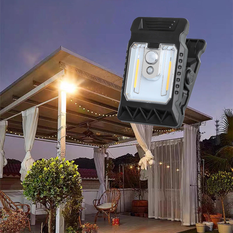 Outdoor Solar Clip Light with Motion Sensor