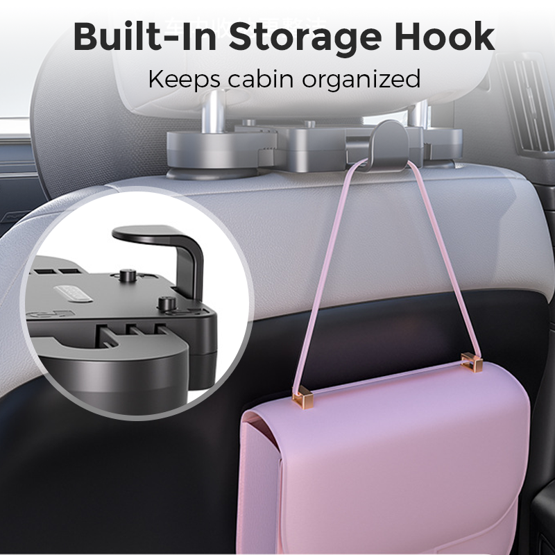 Adjustable U-Shaped Car Headrest Pillow