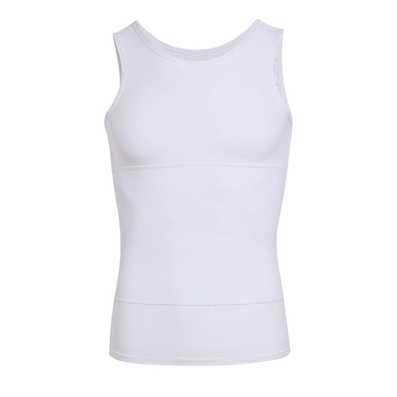 Men's Solid Slimming Abdominal Control Vest