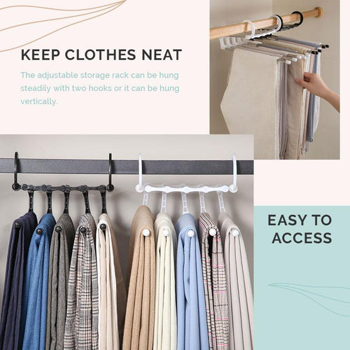 (💗Special Offer Now) Household Multifunctional Telescopic Folding Multi-layer Pants Storage Rack