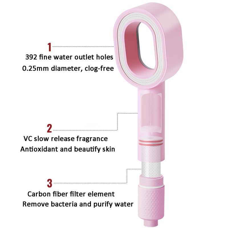Handheld Purify Shower Head with Aromatherapy