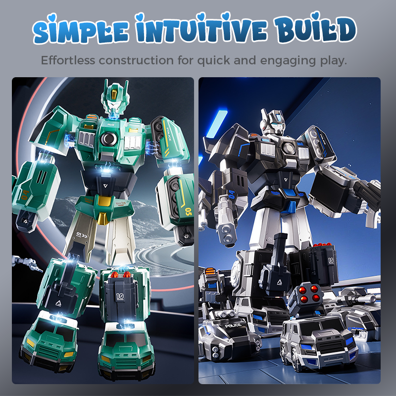 9 in 1 Magnetic Transforming Car & Robot Toy