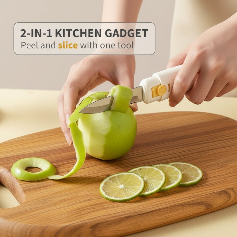 2-in-1 Kitchen Fruit Knife & Peeler