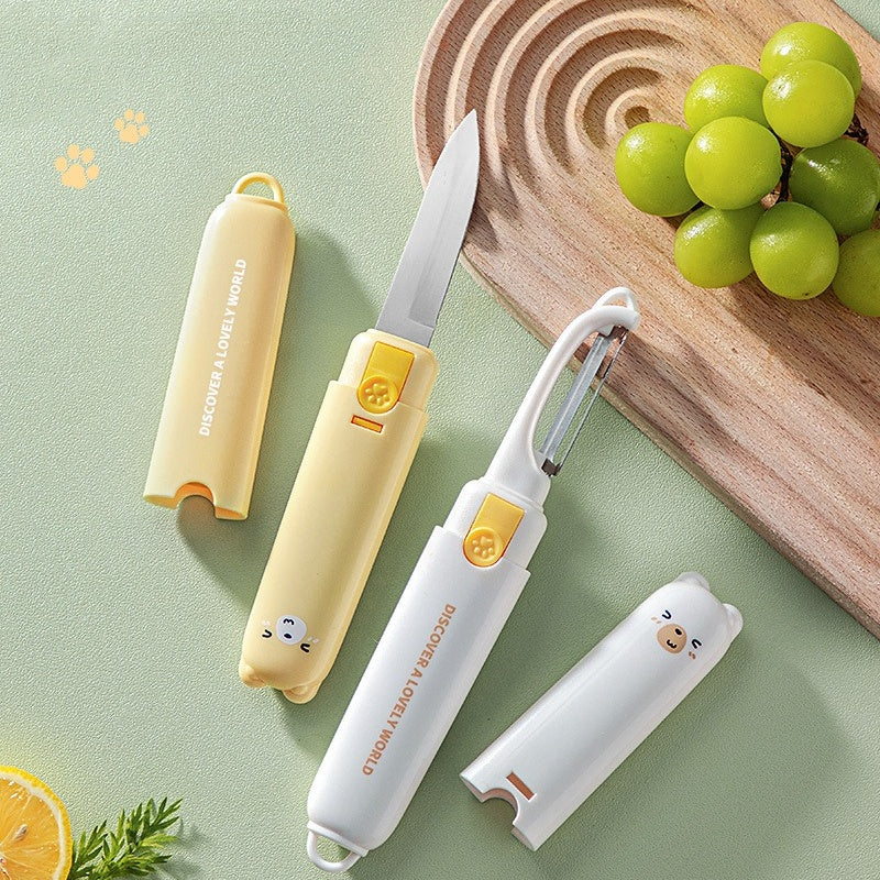 2-in-1 Kitchen Fruit Knife & Peeler