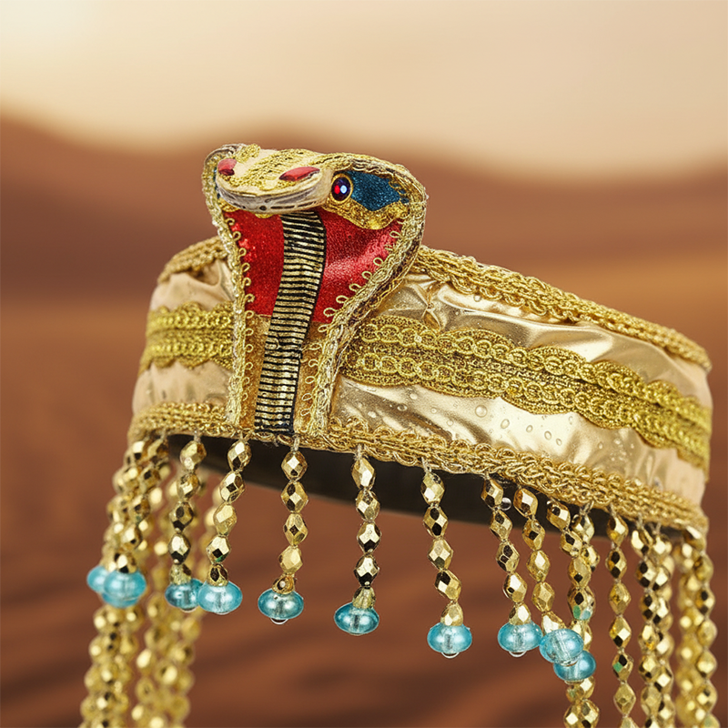 Ancient Cleopatra Beaded Headdress Accessory