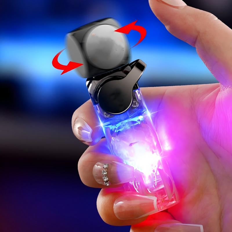 Creative Windproof Dice Lighter with LED Light