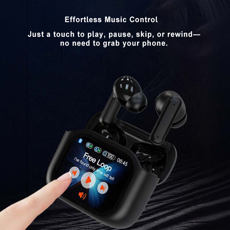Compact Touch-Control Clear-Sound Earbuds