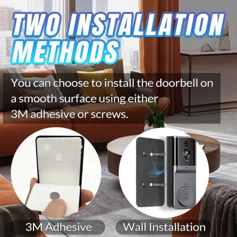 Cordless Smart Video Doorbell with 4.3" Screen