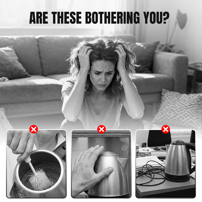 Compact Electric Kettle with Stainless Steel Interior