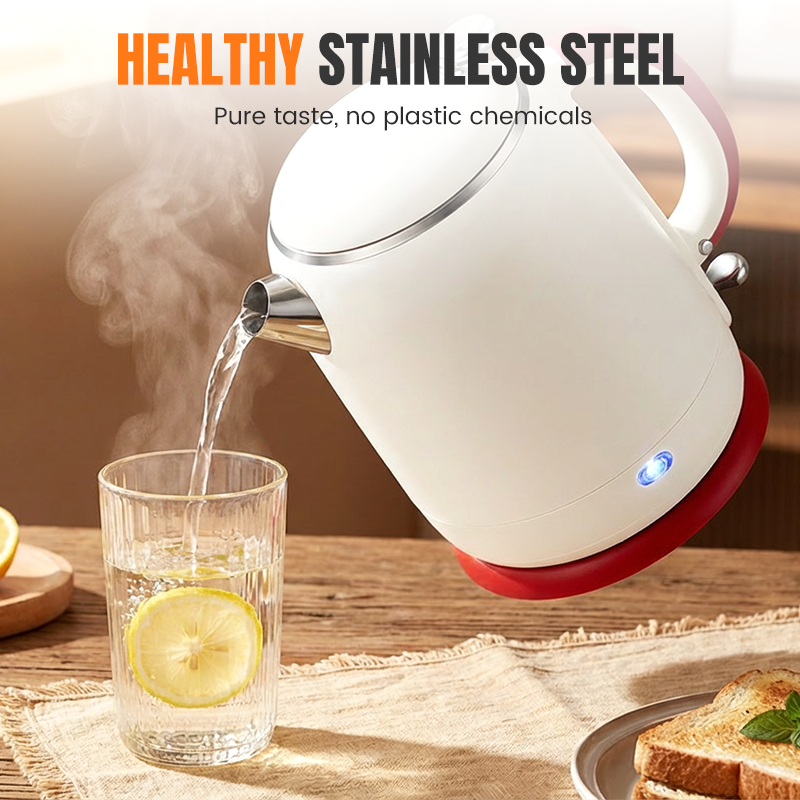 Compact Electric Kettle with Stainless Steel Interior