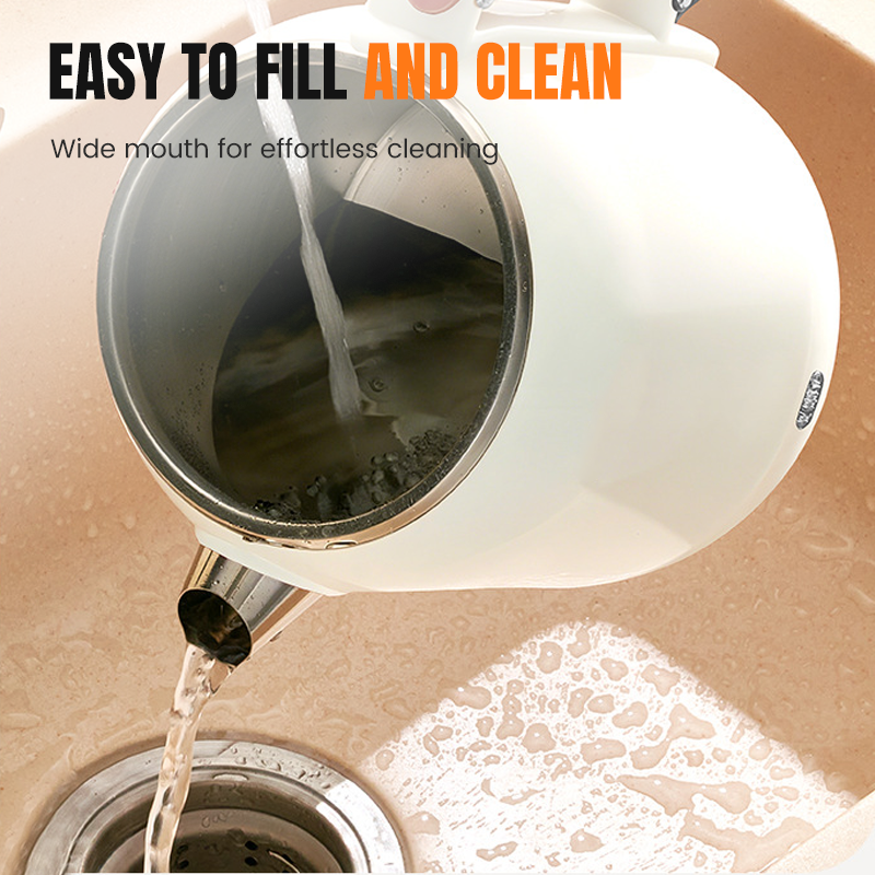 Compact Electric Kettle with Stainless Steel Interior