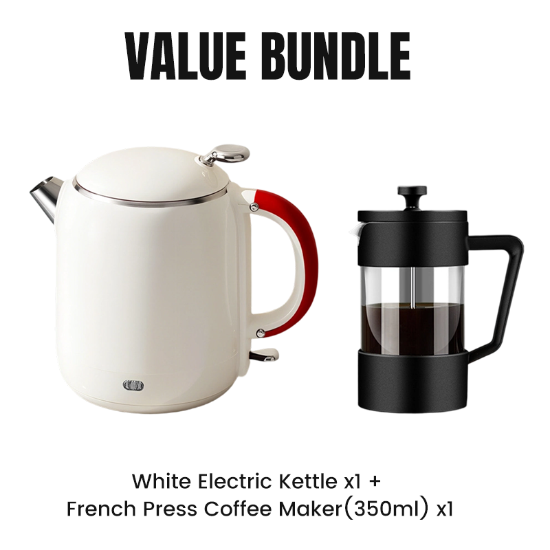 Compact Electric Kettle with Stainless Steel Interior