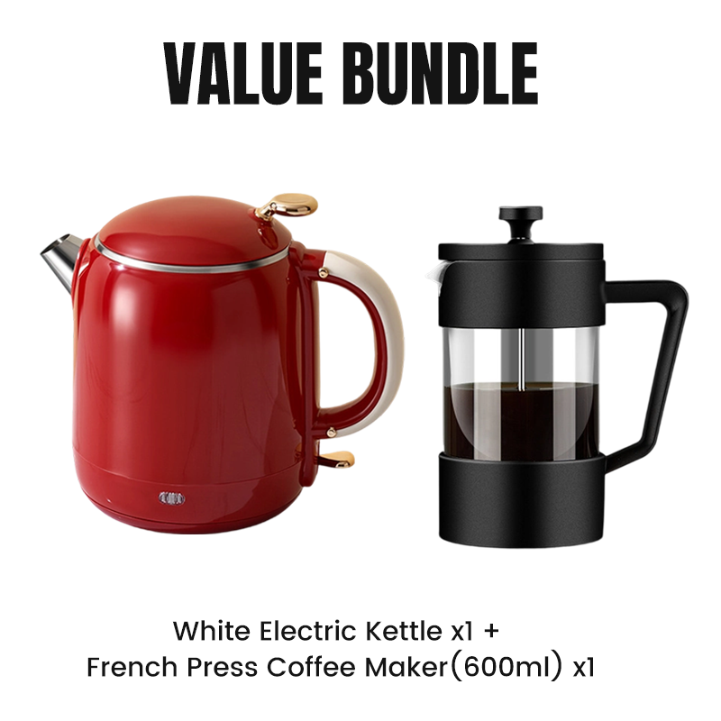 Compact Electric Kettle with Stainless Steel Interior