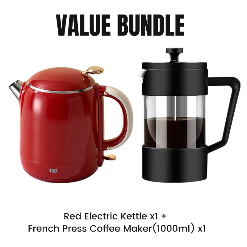 Compact Electric Kettle with Stainless Steel Interior