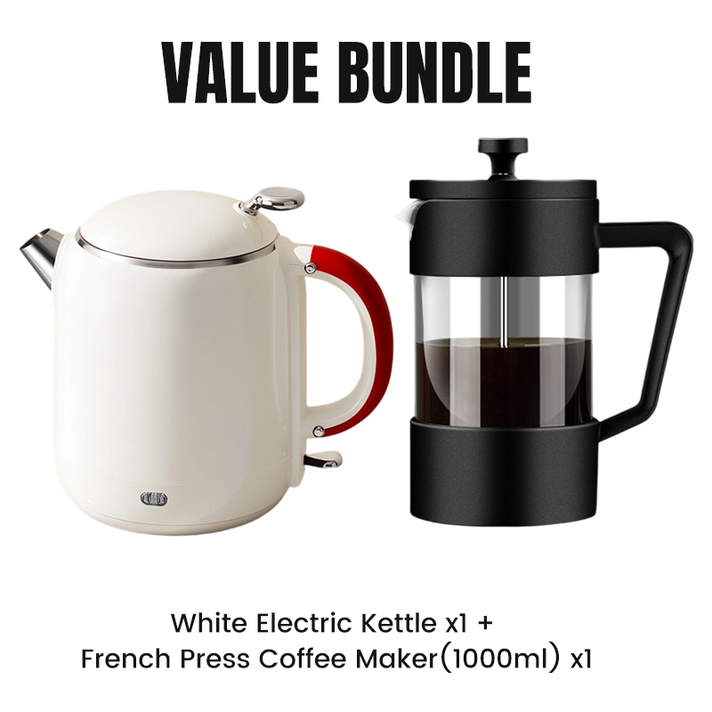 Compact Electric Kettle with Stainless Steel Interior