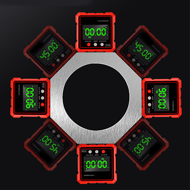 High-Precision Magnetic Inclinometer with LED Display