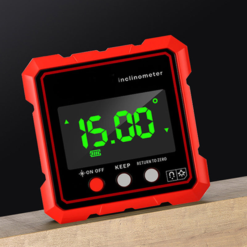 High-Precision Magnetic Inclinometer with LED Display