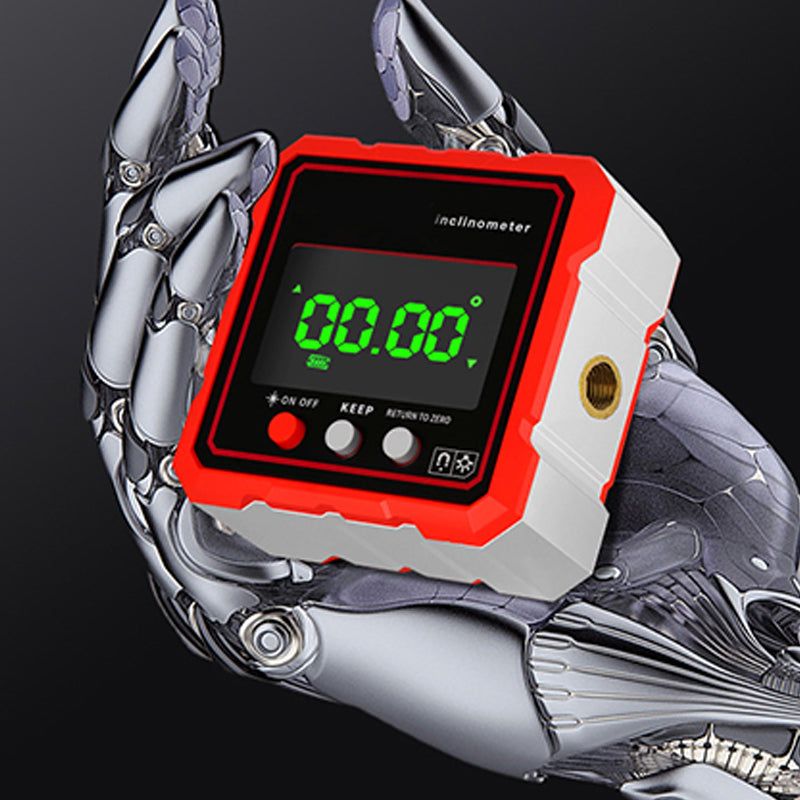 High-Precision Magnetic Inclinometer with LED Display