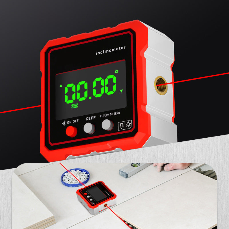 High-Precision Magnetic Inclinometer with LED Display