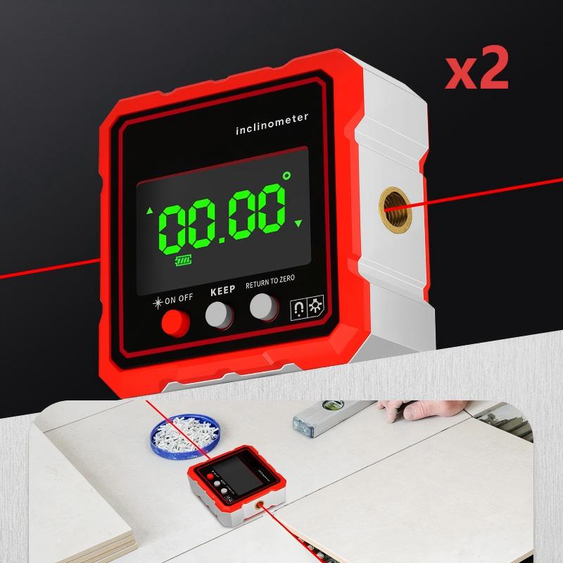 High-Precision Magnetic Inclinometer with LED Display